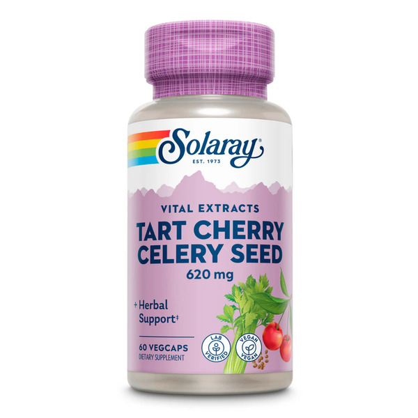 Tart Cherry & Celery Seed 620mg - 60 caps. Фото 3