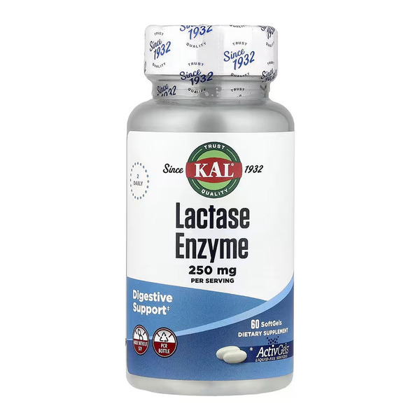 Lactase Enzyme 250mg - 60 softgels. Фото 3