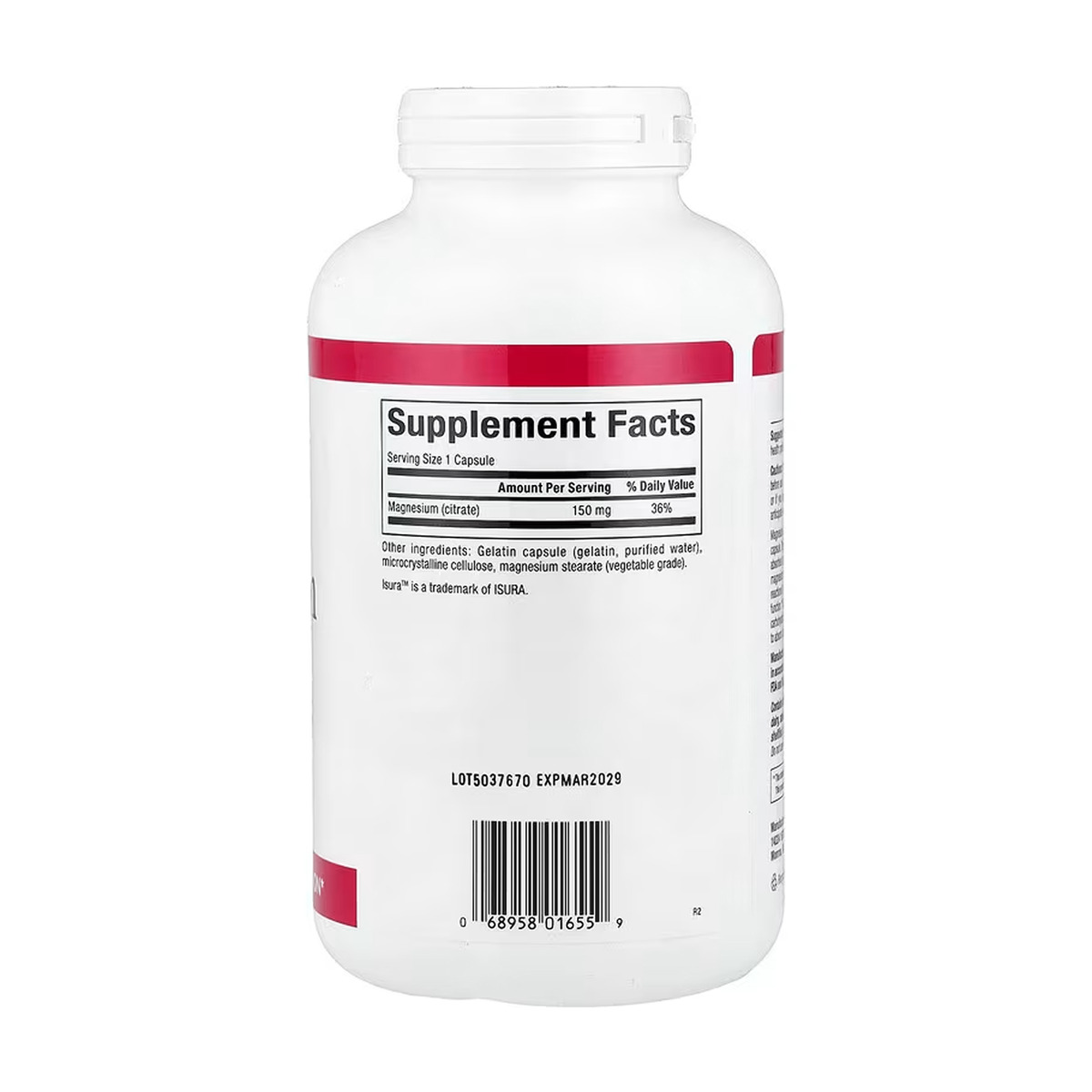 Magnesium Citrate 150mg - 360 caps. Фото 4