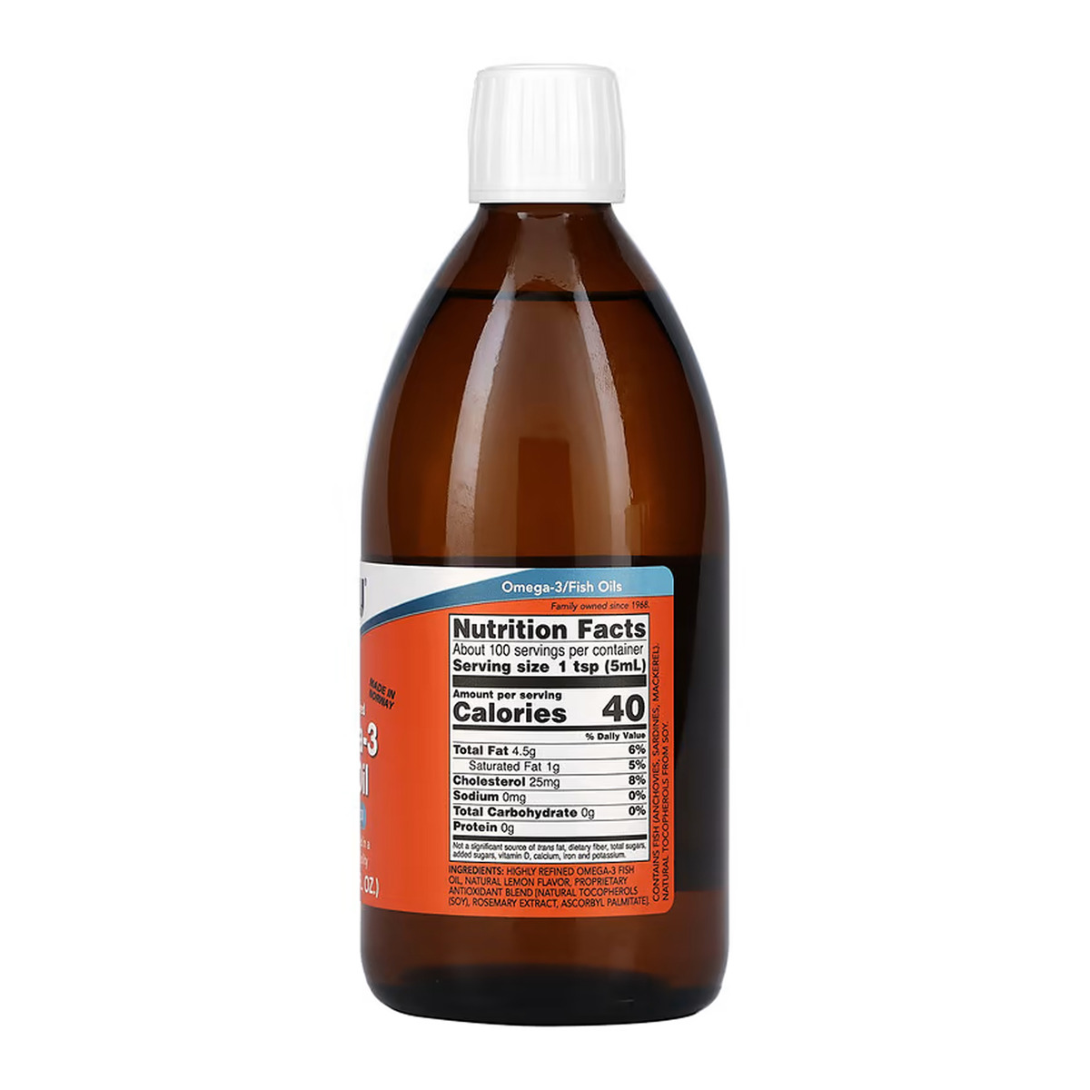 Omega-3 Fish Oil Liquid - 500ml. Фото 5