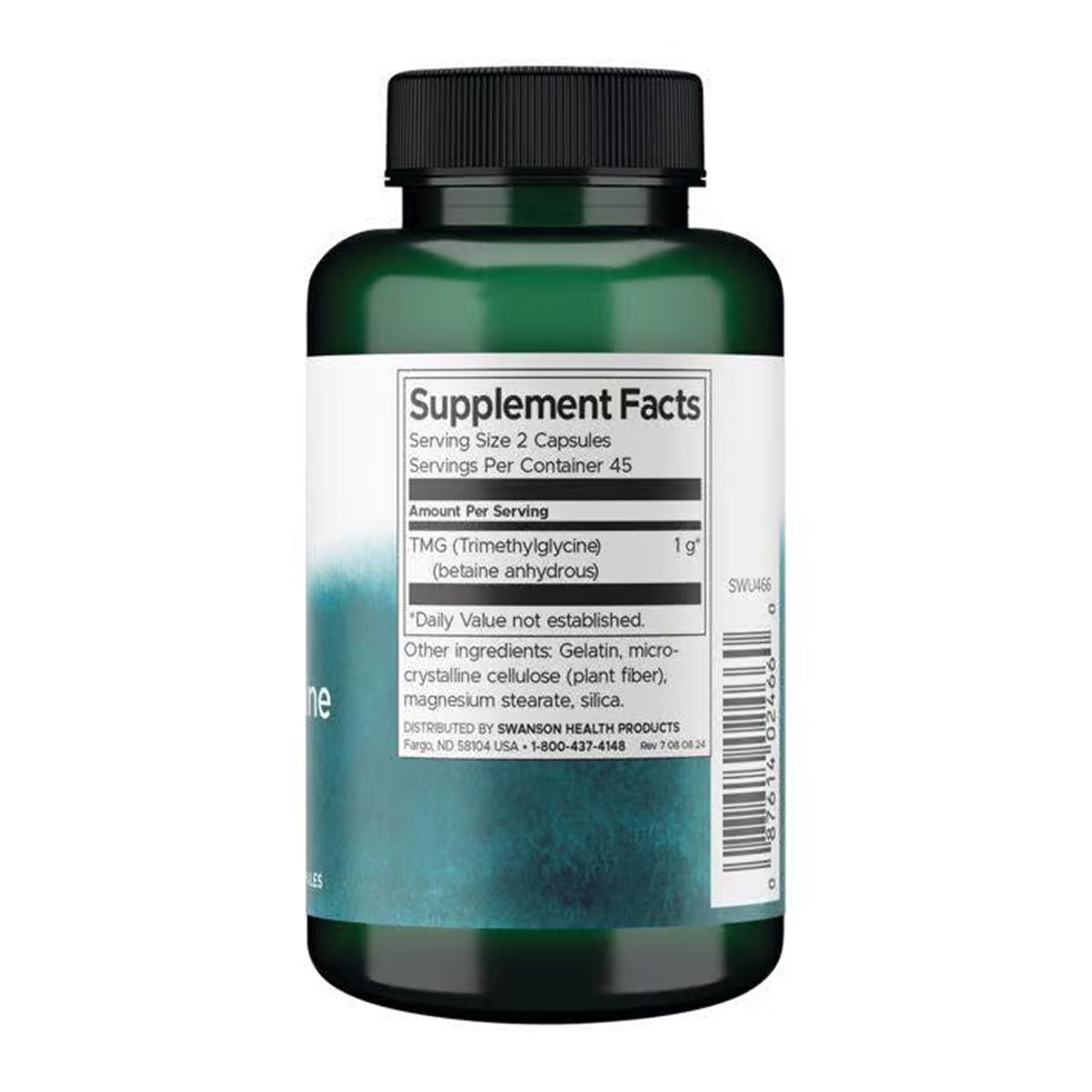 TMG Trimethylglycine 500mg - 90 caps. Фото 2
