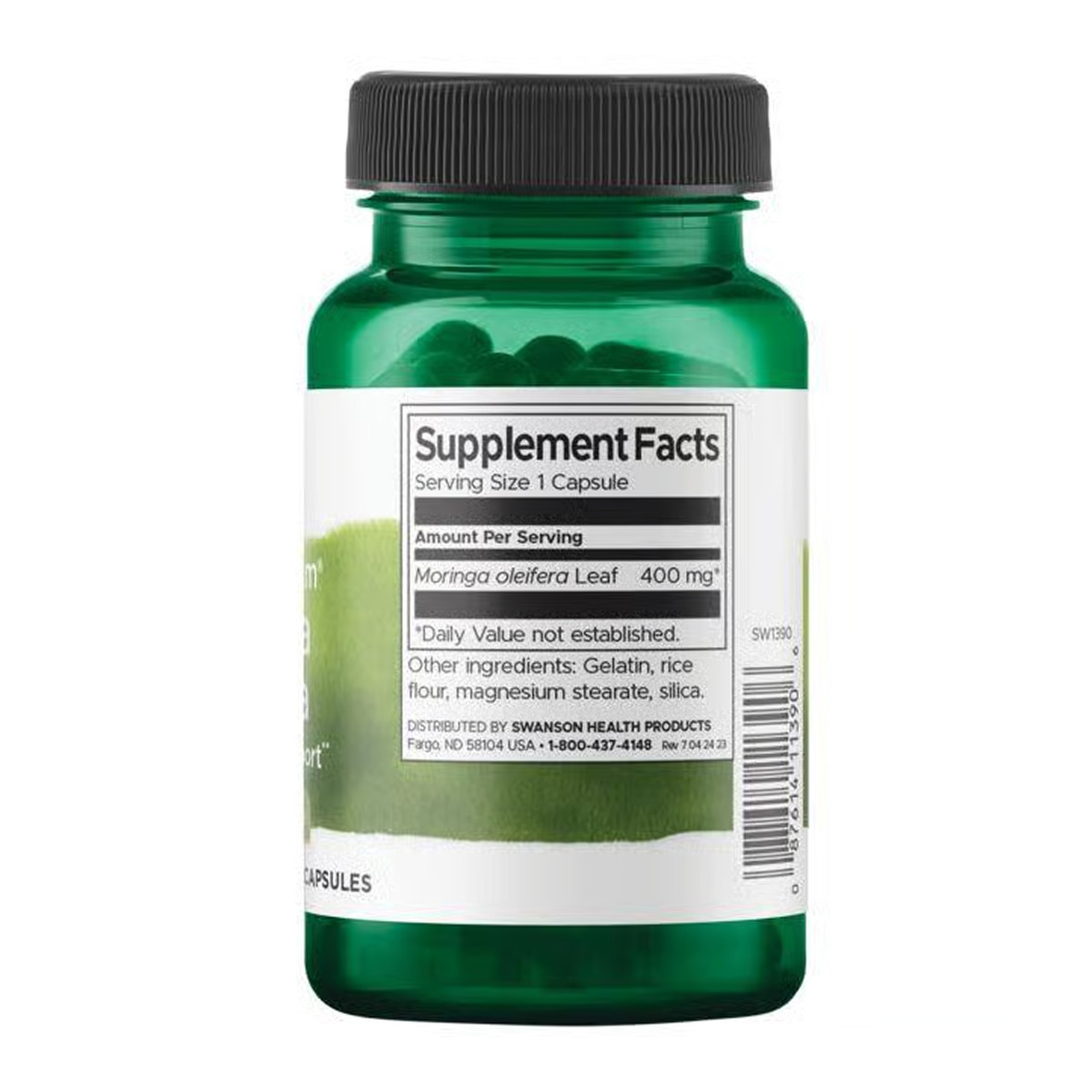 Full Spectrum Moringa Oleifera 400mg - 60 caps. Фото 2