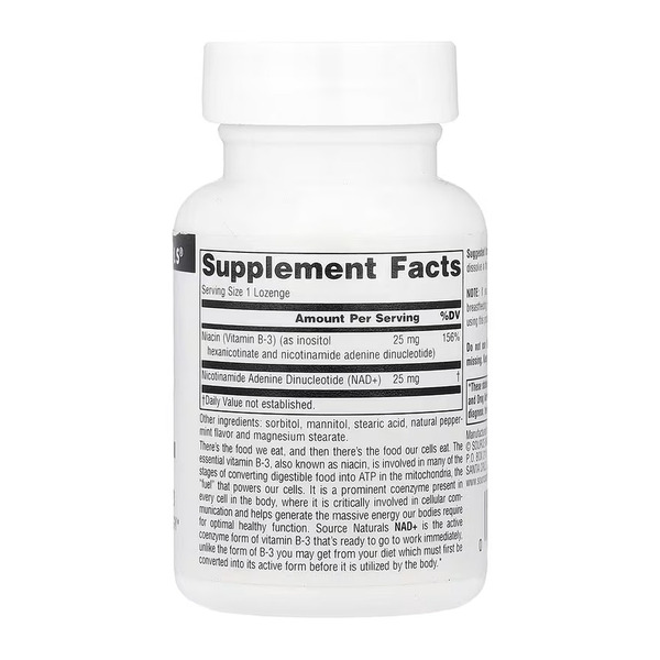 NAD+ Coenzymated™ B-3 - 30 Lozenges. Фото 4