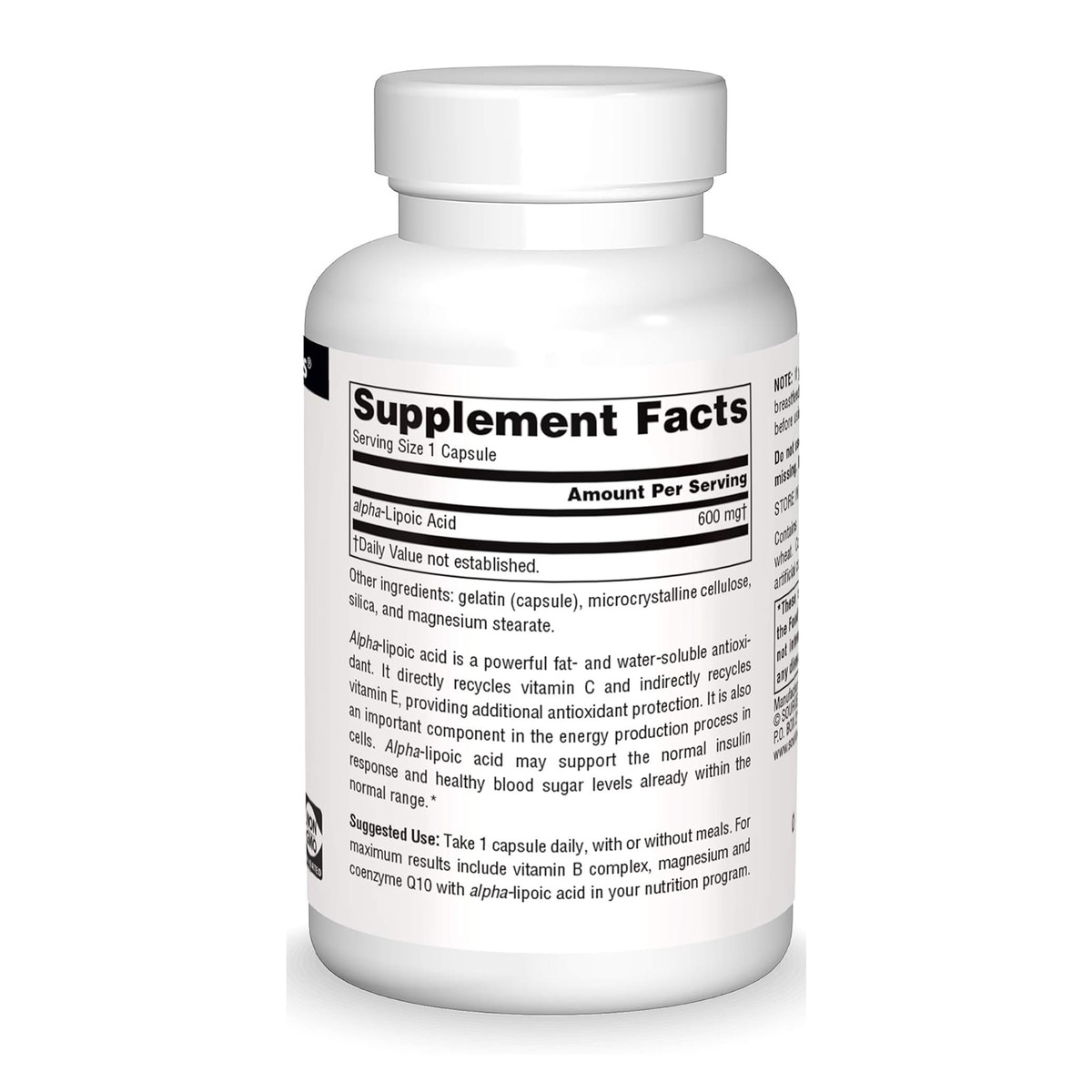 Alpha Lipoic Acid 600mg - 30 caps. Фото 4
