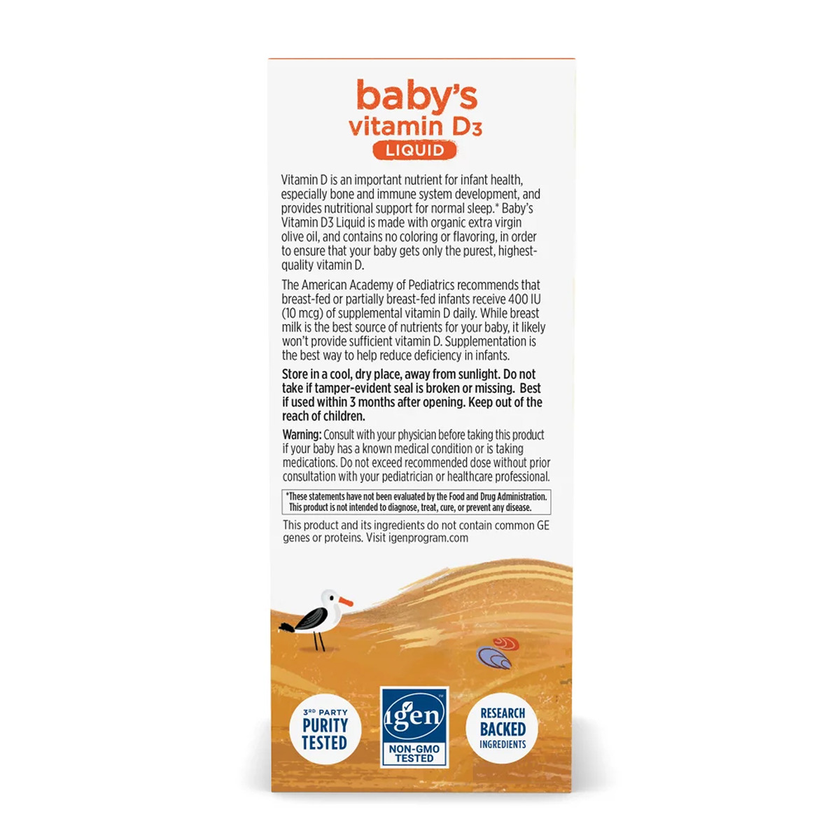 Baby's Vitamin D3 Liquid - 22.5 ml. Фото 4