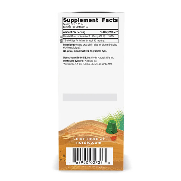 Baby's Vitamin D3 Liquid - 22.5 ml. Фото 7