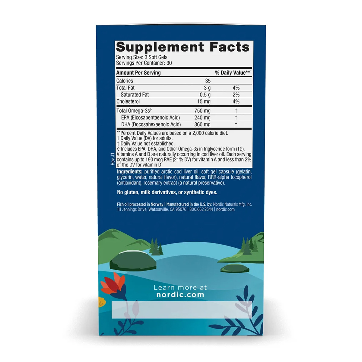 Arctic Cod Liver Oil - 90 softgels. Фото 7