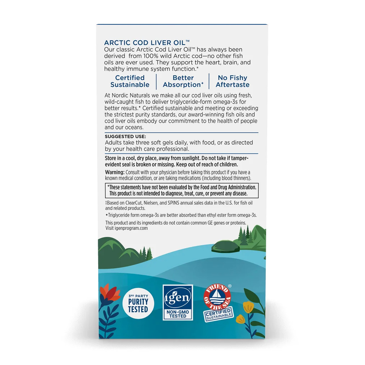 Arctic Cod Liver Oil - 90 softgels. Фото 8