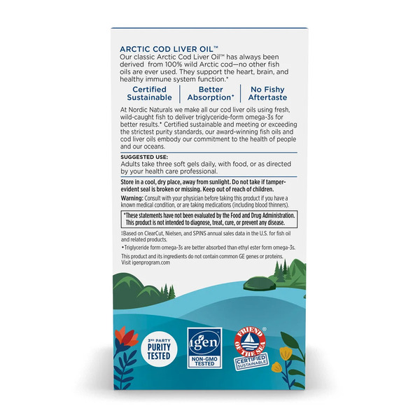 Arctic Cod Liver Oil - 90 softgels. Фото 4
