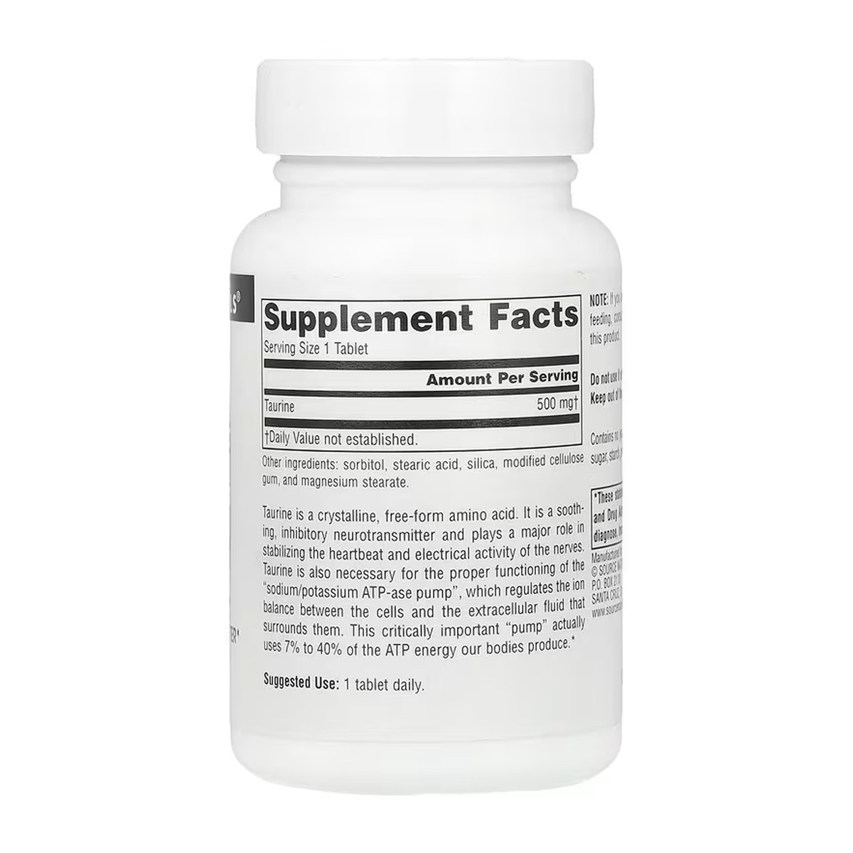 Taurine 500 mg - 60 tabs. Фото 4
