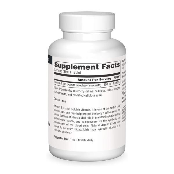 Vitamin E 400 IU D-Alpha Tocopherol - 100 tabs. Фото 4