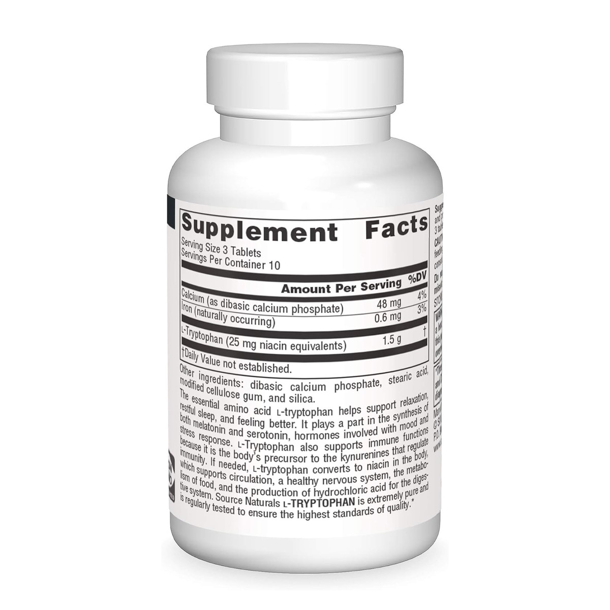 L-Tryptophan 500 mg - 30 tabs. Фото 4