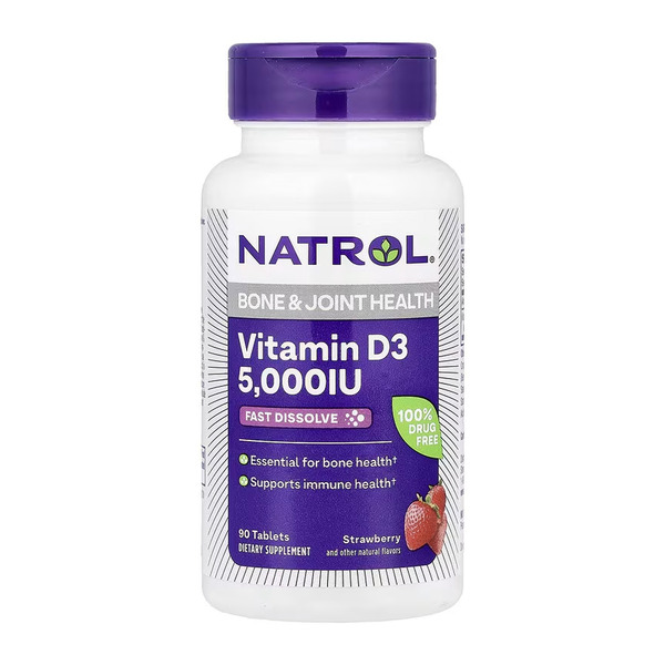 Vitamin D3 5,000 IU - 90 tabs. Фото 3