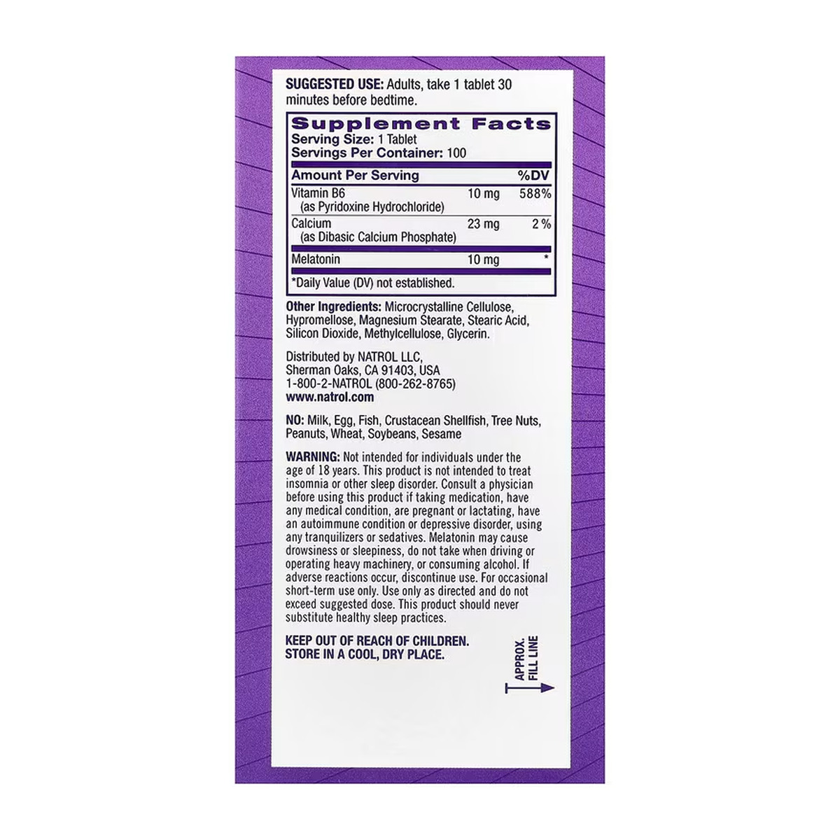 Advanced Sleep Melatonin 10mg - 100 tabs. Фото 5