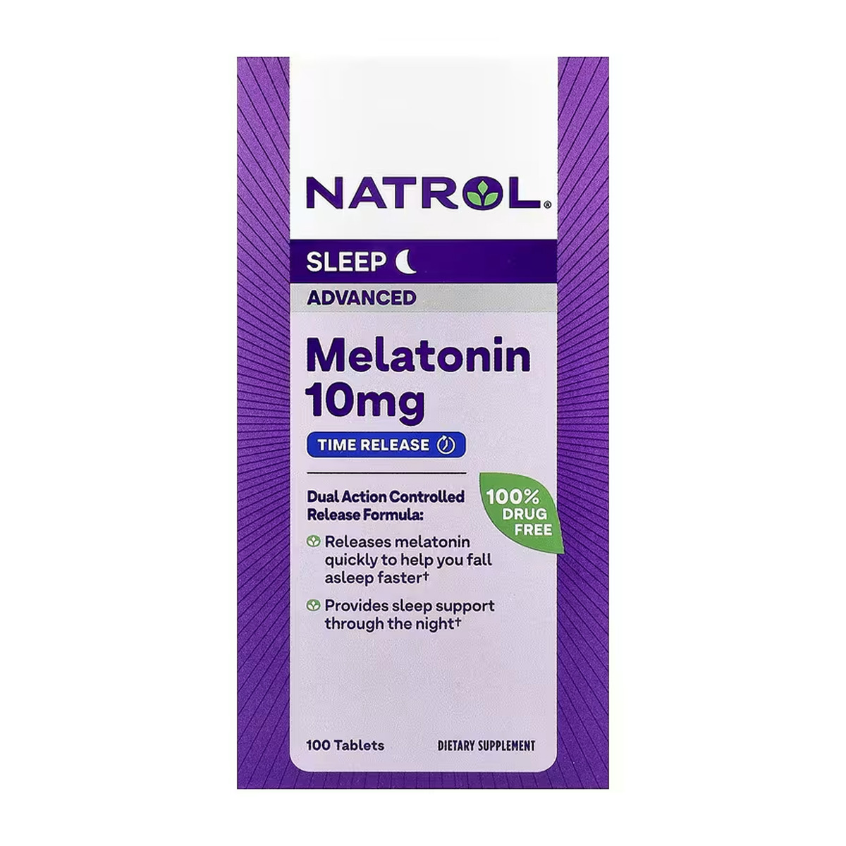 Advanced Sleep Melatonin 10mg - 100 tabs. Фото 4