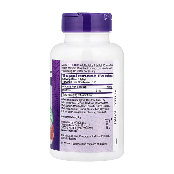Melatonin 3mg - 150 tabs. Фото 2