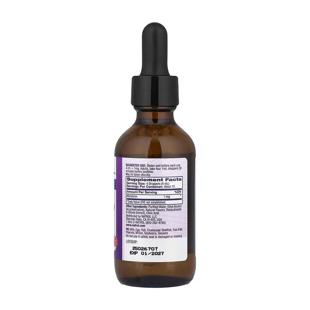 Melatonin Liquid 1mg - 60 ml. Фото 4