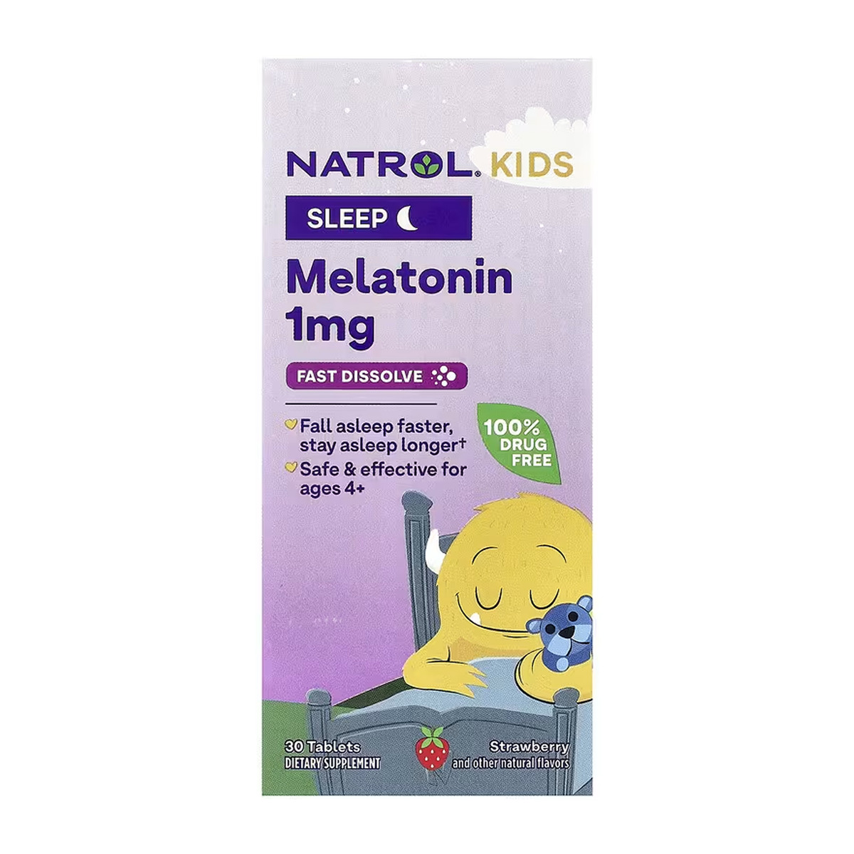 Kids Melatonin 1mg - 30 tabs. Фото 4