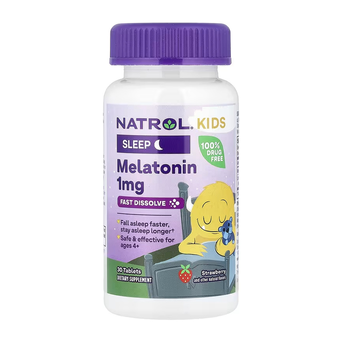 Kids Melatonin 1mg - 30 tabs. Фото 3