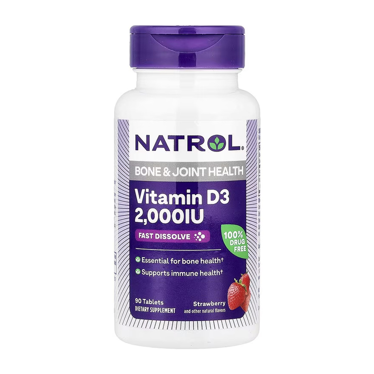 Vitamin D3 2,000 IU Fast Dissolve - 90 tabs. Фото 3