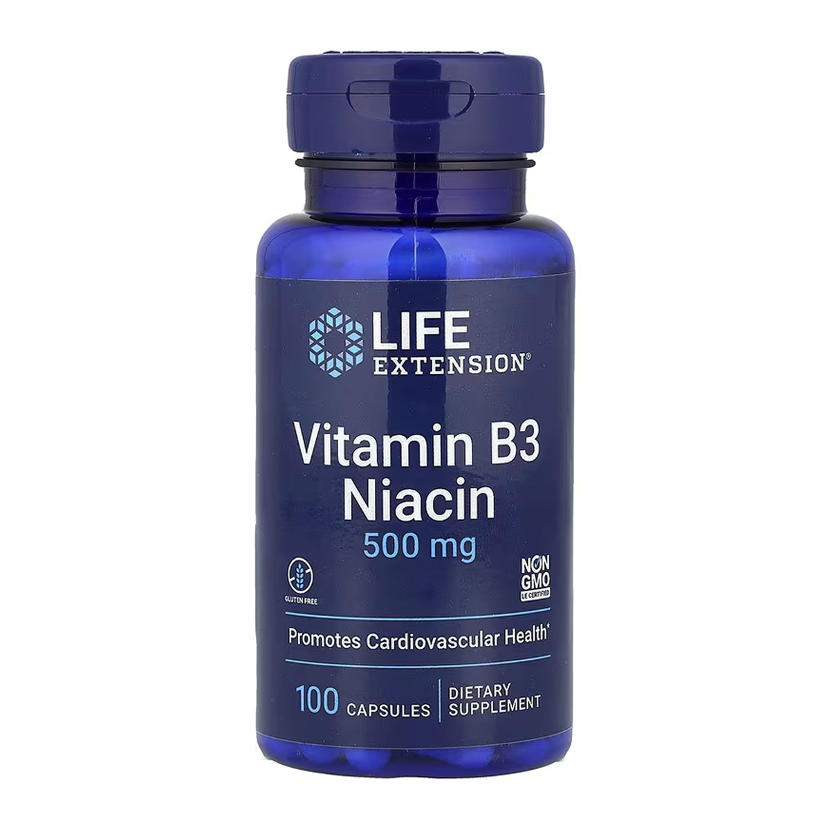 Vitamin B3 Niacin 500 mg - 100 caps. Фото 3