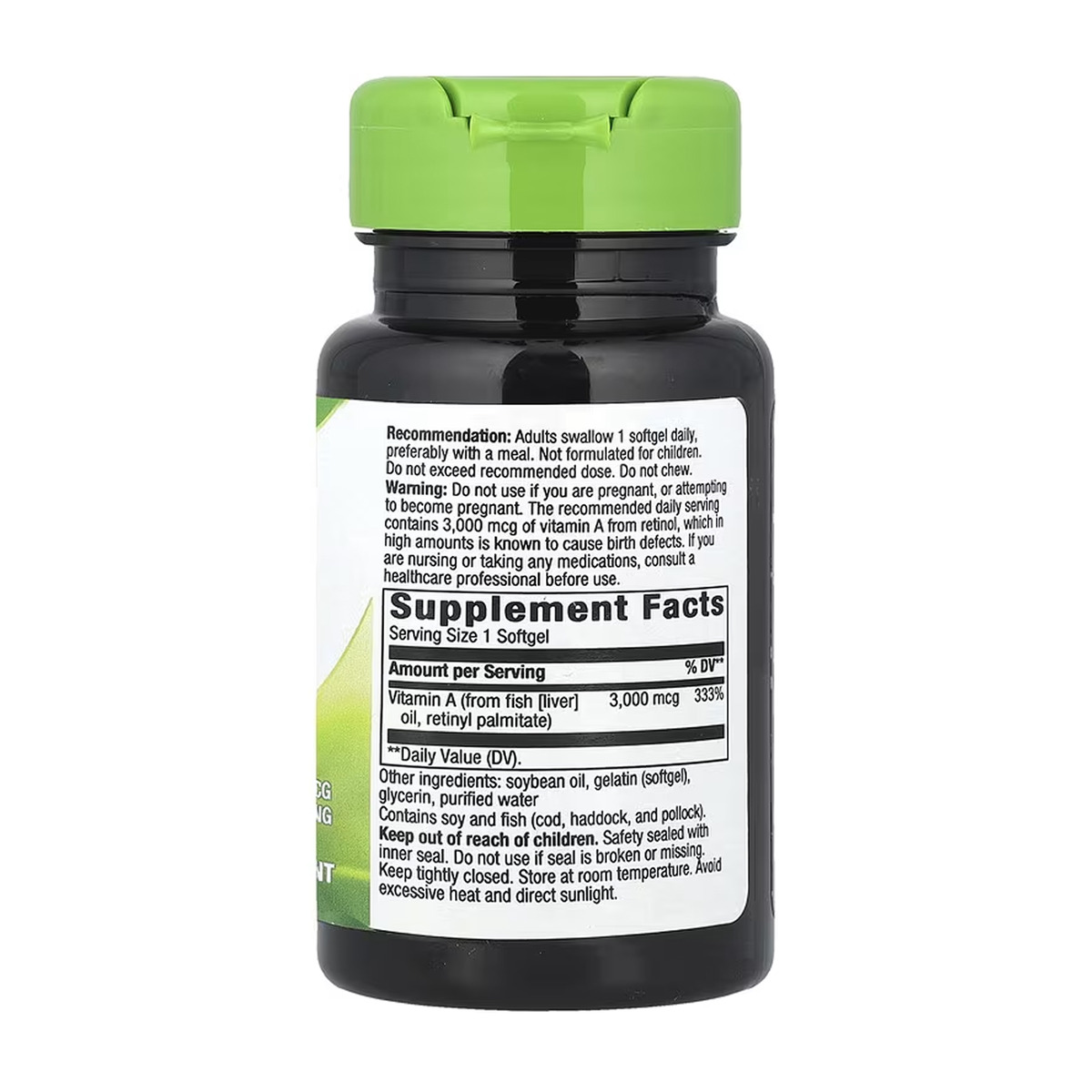 Vitamin A - 100 softgels. Фото 2