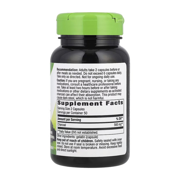 Activated Charcoal - 100 caps. Фото 4