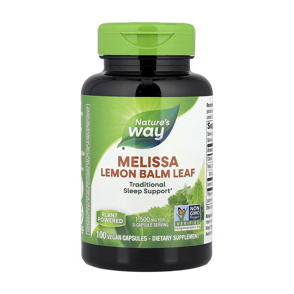 Melissa Lemon Balm Leaf - 100 vcaps. Фото 3