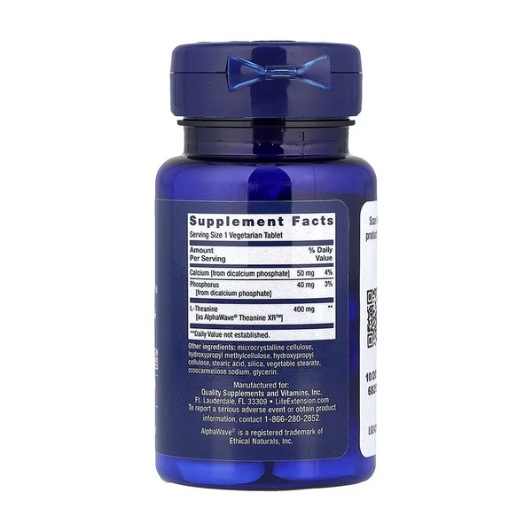 Theanine XR™ Stress Relief - 30 vegetarian tablets. Фото 4