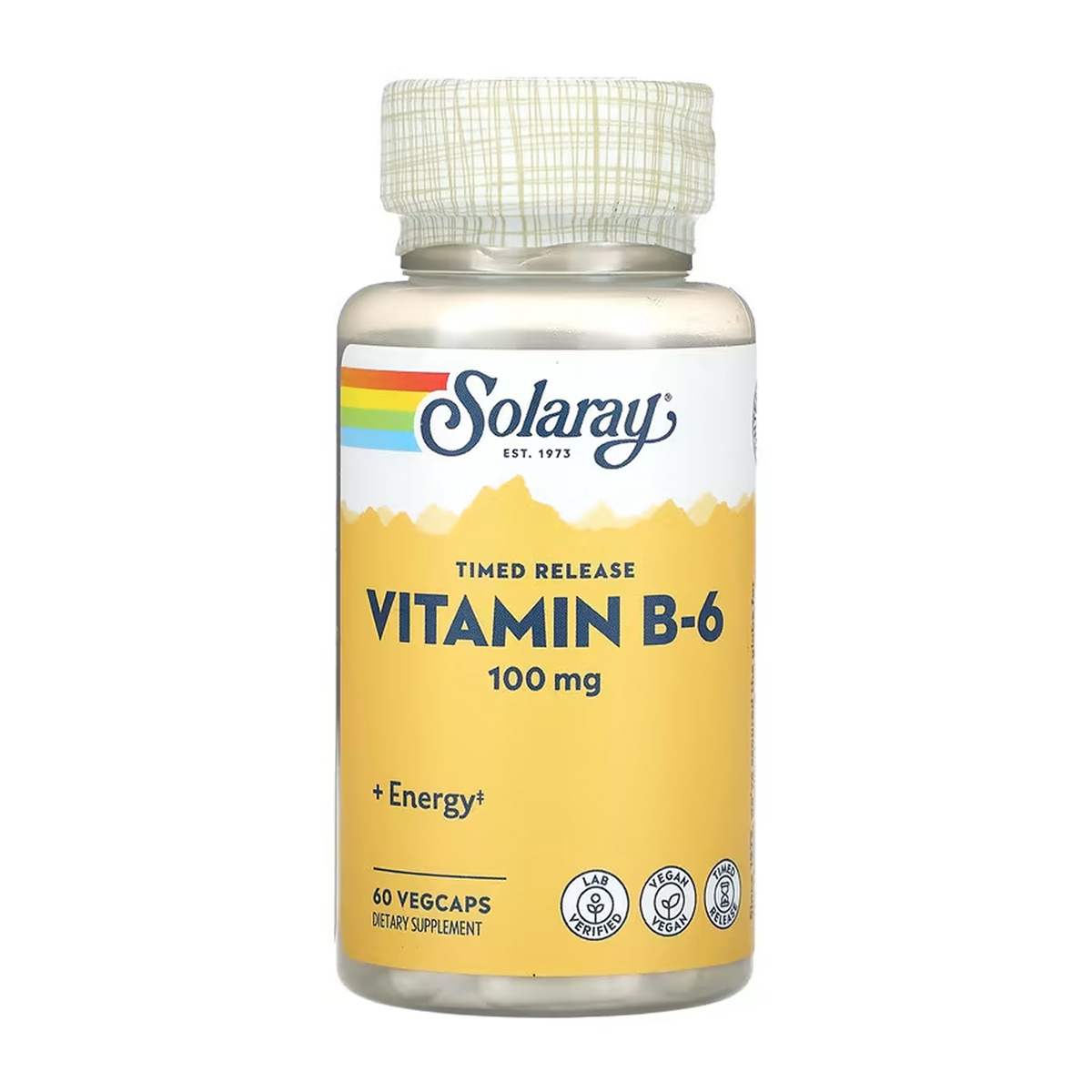 Vitamin B-6 Timed-Release 100mg - 60 vcaps. Фото 3