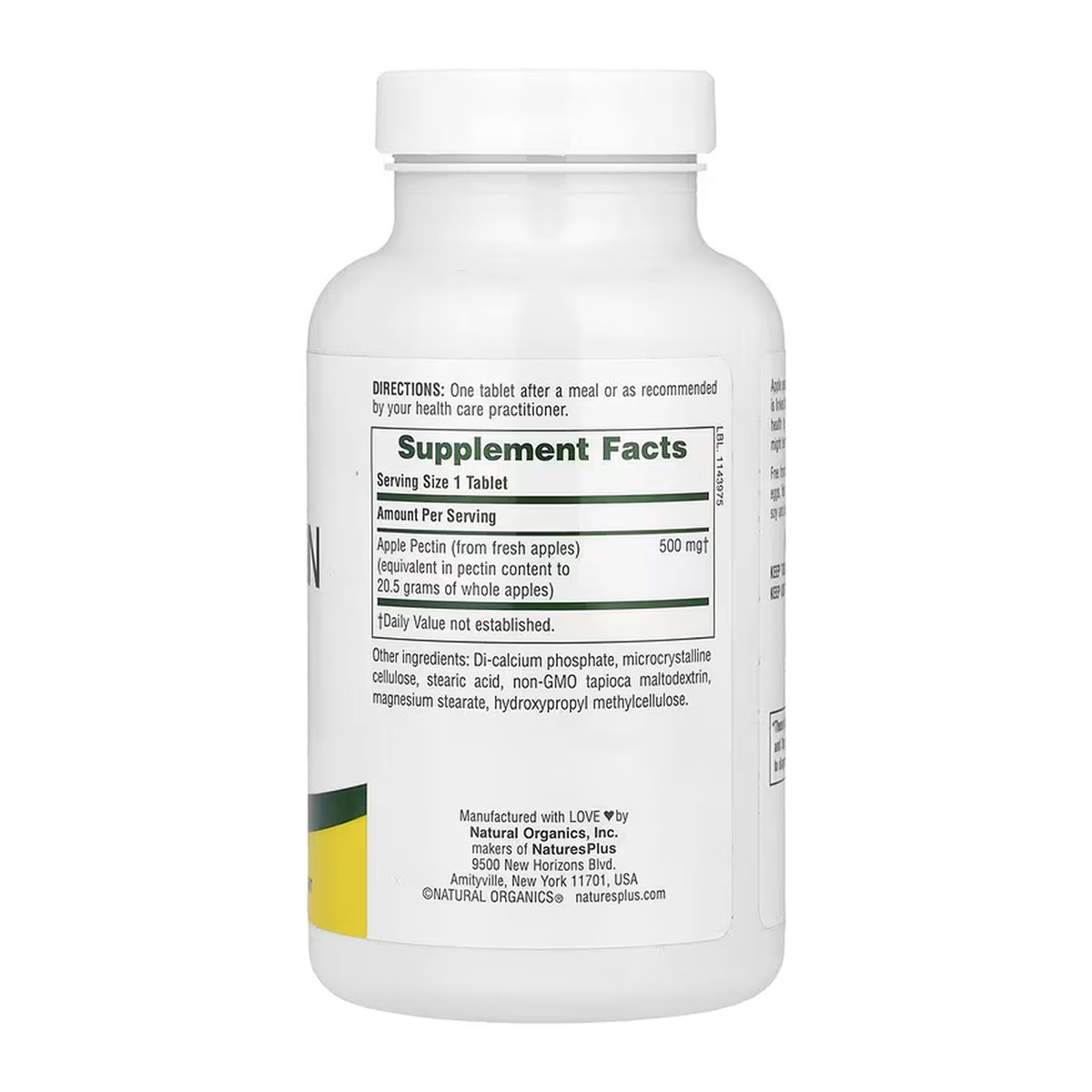 Apple Pectin 500 mg - 180 tabs. Фото 2