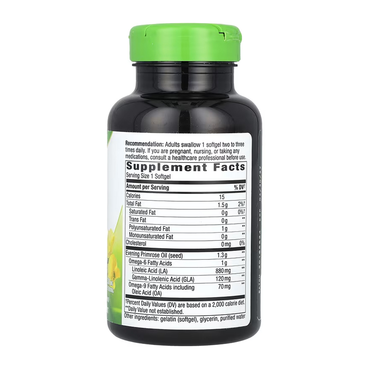 Evening Primrose Oil 1300 mg - 60 softgels. Фото 2