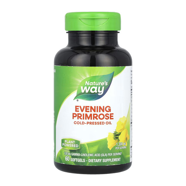 Evening Primrose Oil 1300 mg - 60 softgels. Фото 3