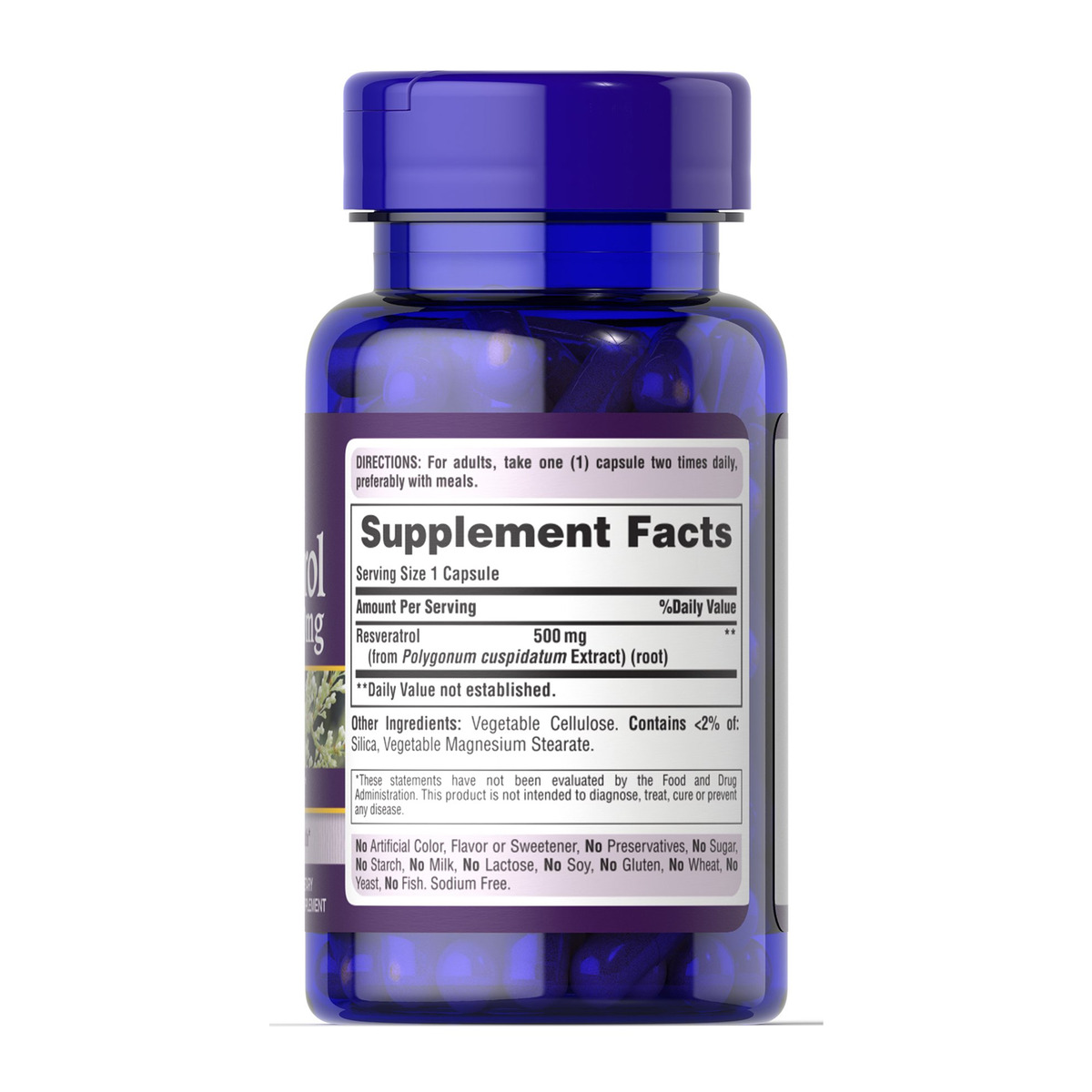 Resveratrol 500 mg - 30 caps. Фото 4