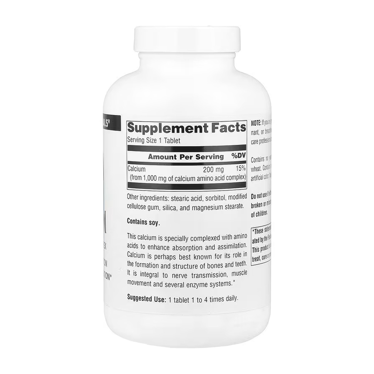 Calcium 200 mg - 100 tabs. Фото 4