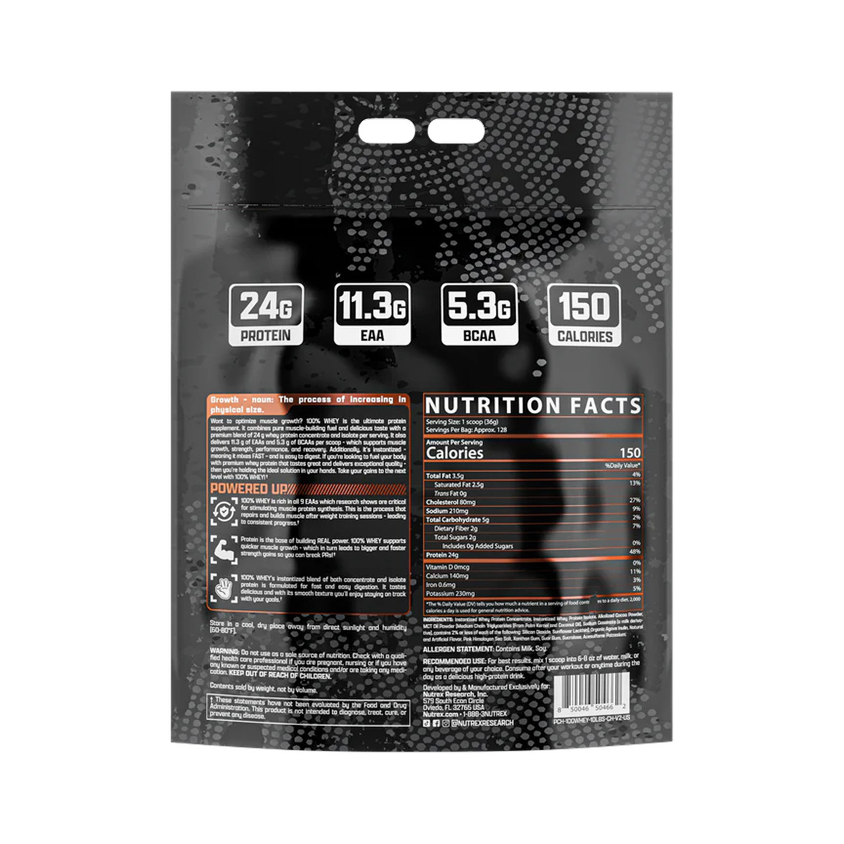 100% Whey - 4545g Chocolate. Фото 4