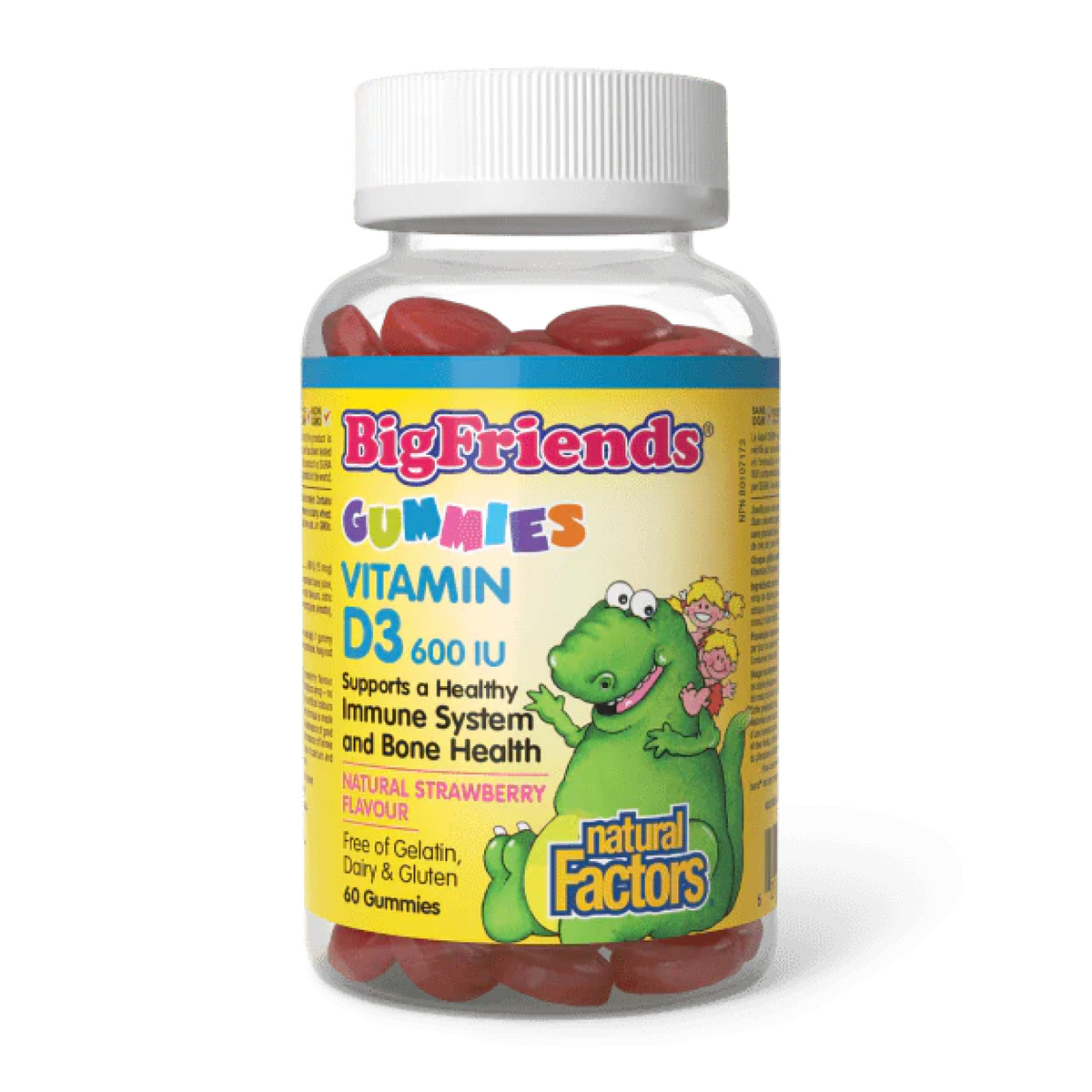 BigFriends Vitamin D3 Gummies 600 IU - 60 gummies. Фото 3