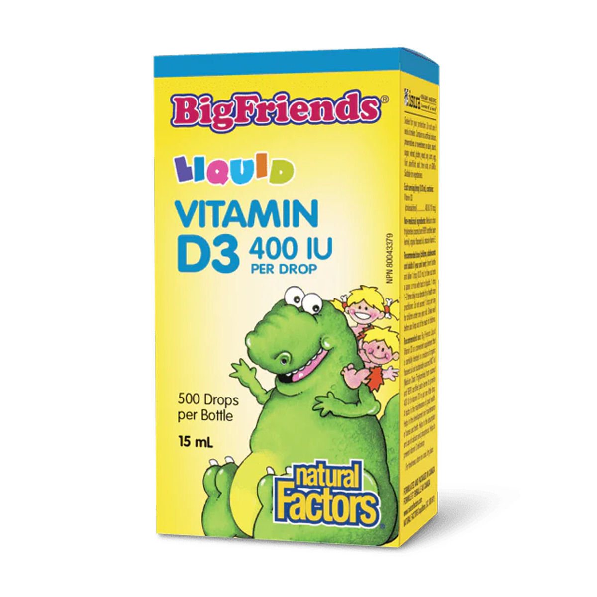 BigFriends Liquid Vitamin D3 400 IU - 15ml. Фото 3