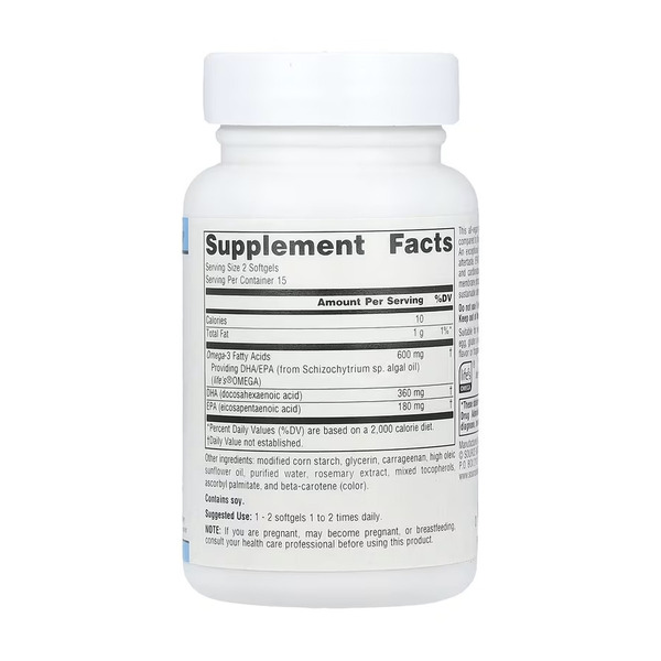Vegan Omega-3s EPA-DHA 300 mg - 30 softgels. Фото 2