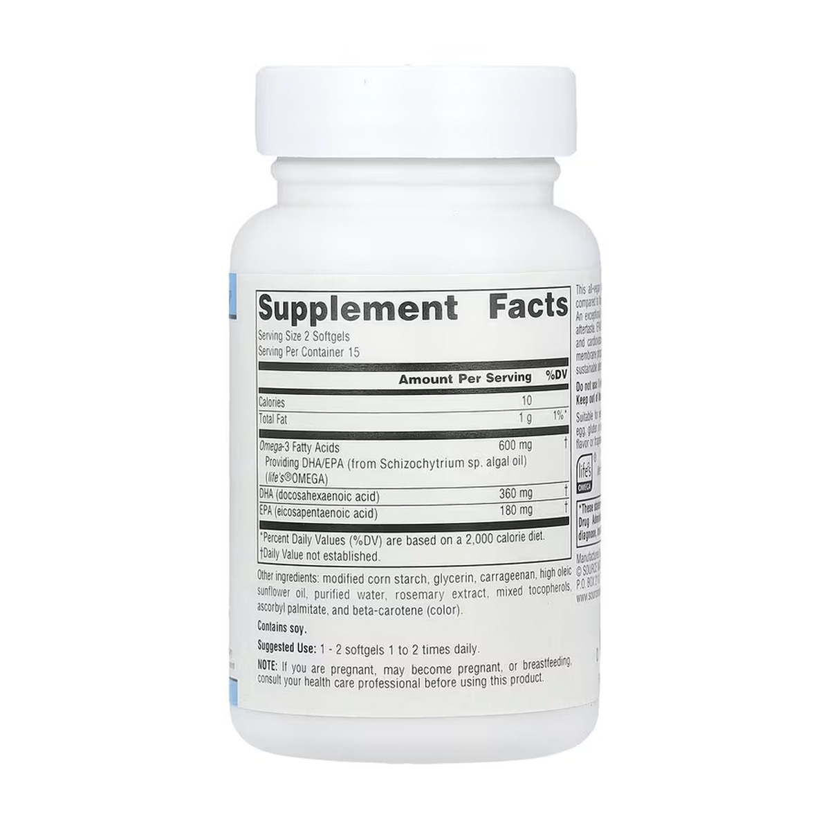 Vegan Omega-3s EPA-DHA 300 mg - 30 softgels. Фото 2