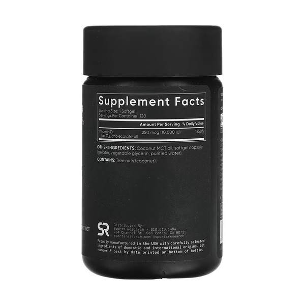 Vitamin D3 10000IU - 120 softgels. Фото 4