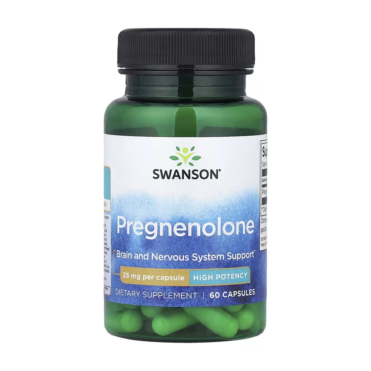 Pregnenolone High Potency 25 mg - 60 caps. Фото 3