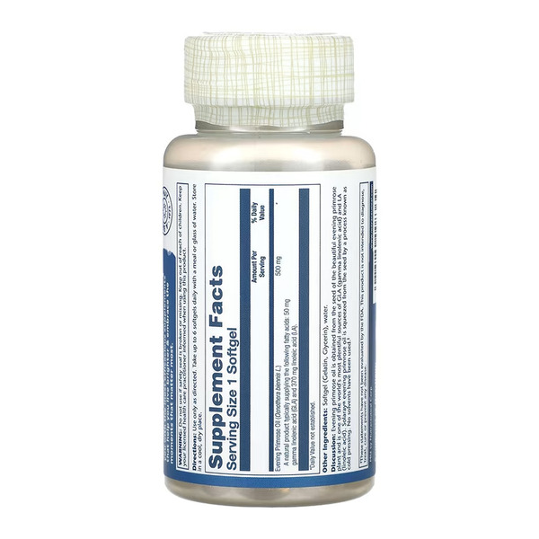 High Potency Evening Primrose 500mg - 90 softgels. Фото 2