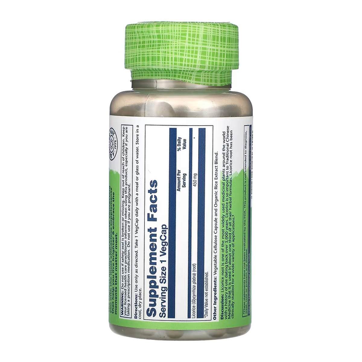 Licorice 450mg - 100 vcaps. Фото 4