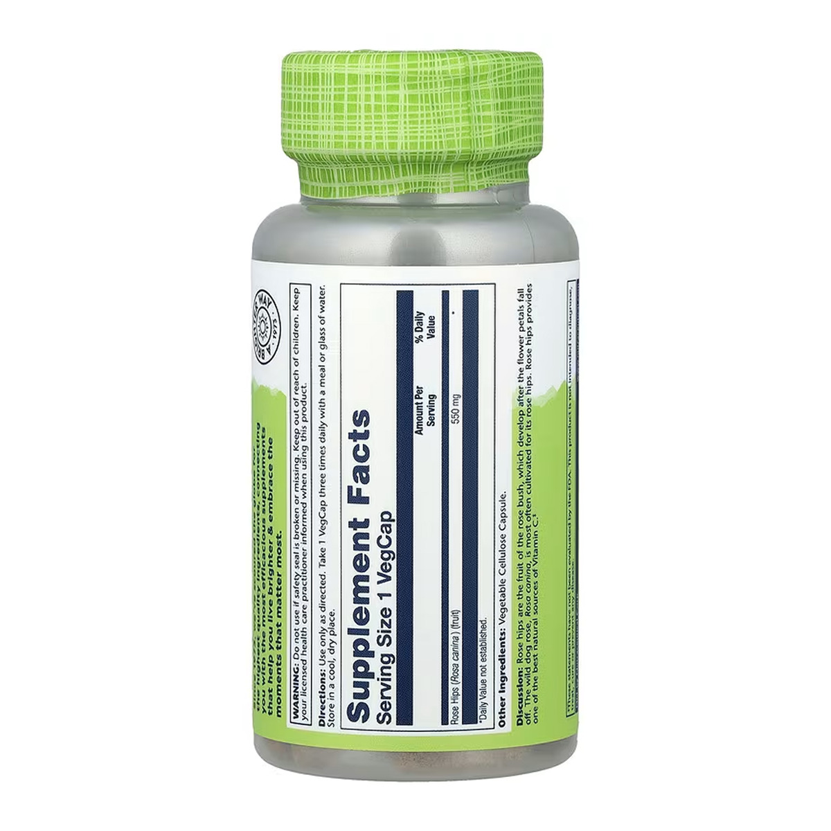 Rose Hips Fruit 550mg - 100 vcaps. Фото 2