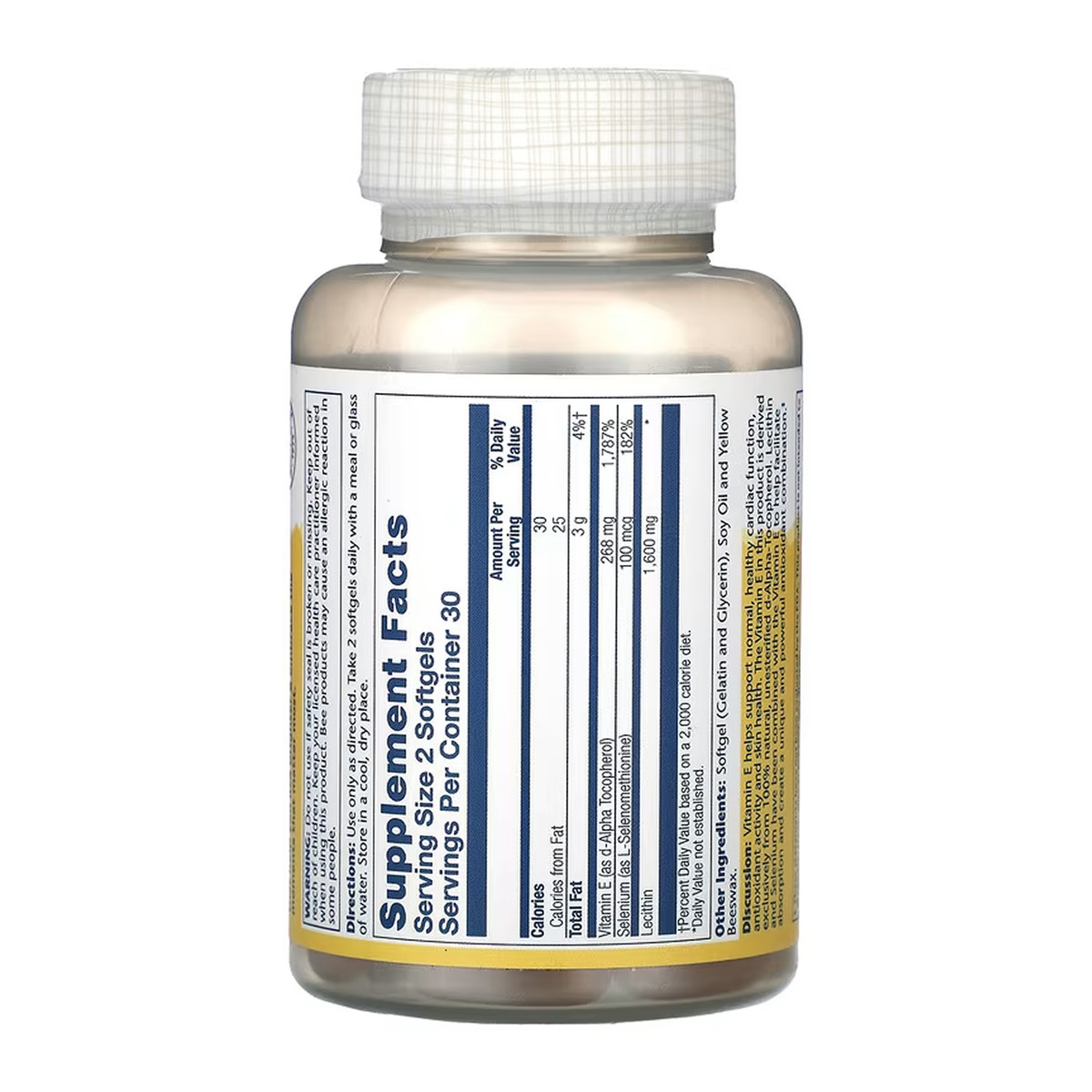 Bio Vitamin E with Selenium 268mg - 60 softgels. Фото 2