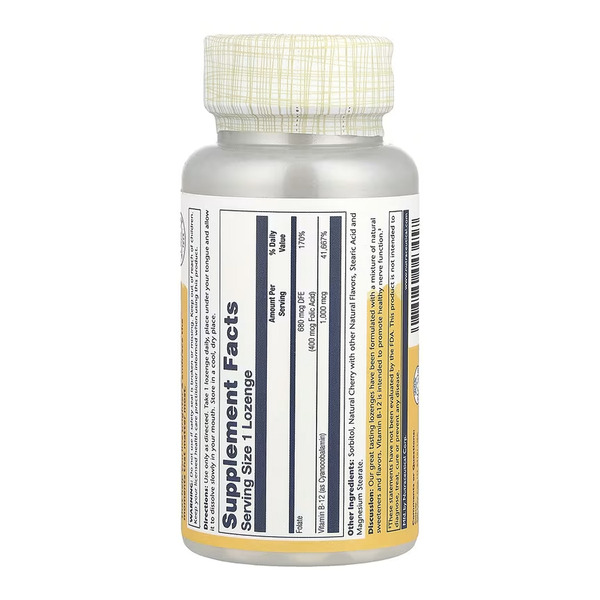 Vitamin B-12 1000mcg - 90 lozenges. Фото 2