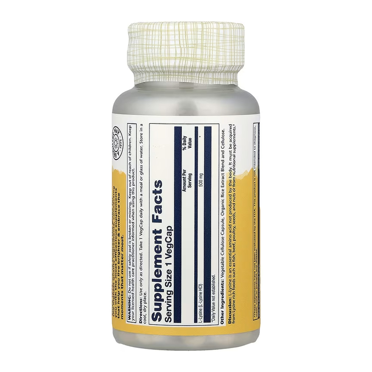 L-Lysine 500mg - 60 vcaps. Фото 2