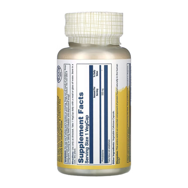 L-Phenylalanine 500mg - 60 vcaps. Фото 2