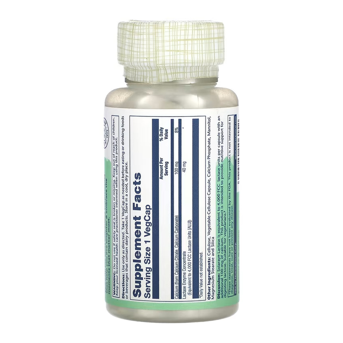 Lactase 40mg - 100 vcaps. Фото 2